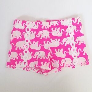 Lilly Pulitzer girls elephant tusk in sun shorts 14